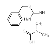 benzylsulfanylmethanimidamide; dimethylaminomethanedithioic acid picture