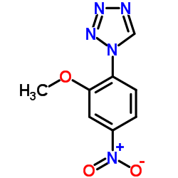 1-(2-Methoxy-4-nitrophenyl)-1H-tetrazole结构式