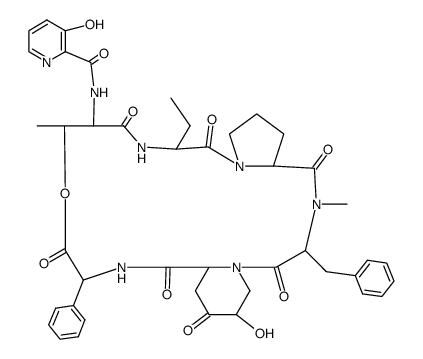 Staphylomycin S3 structure