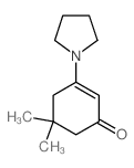 5,5-Dimethyl-3-pyrrolidino-cyclohex-2-en-1-one结构式