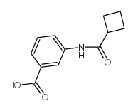 3-[(环丁基羰基)氨基]苯甲酸结构式