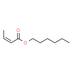 (Z)-2-Butenoic acid hexyl ester结构式