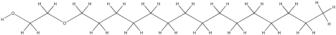 Α-十五烷基-Ω-羟基聚(氧-1,2-亚乙基)结构式