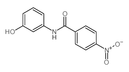 N-(3-hydroxyphenyl)-4-nitro-benzamide Structure