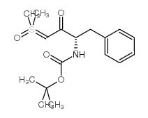 (3S)-3-[[(1,1-二甲基乙氧基)羰基]氨基]-2-氧代-4-苯基丁烷-二甲基氧化硫结构式