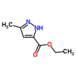 3-甲基吡唑-5-甲酸乙酯结构式