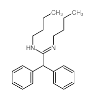 Acetamidine,N,N'-dibutyl-2,2-diphenyl- (7CI,8CI) Structure