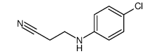 3-[(4-氯苯基)氨基]丙腈结构式