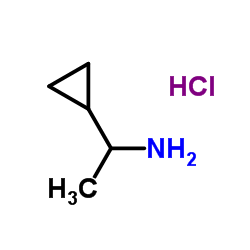 1-Cyclopropylethanamine hydrochloride (1:1) Structure