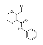 2-(chloromethyl)-5,6-dihydro-N-phenyl-1,4-oxathiin-3-carboxamide结构式