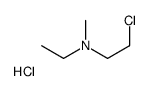 2-chloroethyl-ethyl-methylazanium,chloride Structure