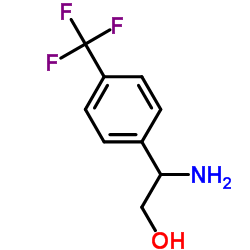 2-氨基-2-(4-(三氟甲基)苯基)乙醇结构式