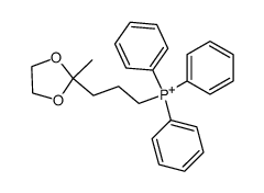 (3-(2-methyl-1,3-dioxolan-2-yl)propyl)triphenylphophonium iodide结构式