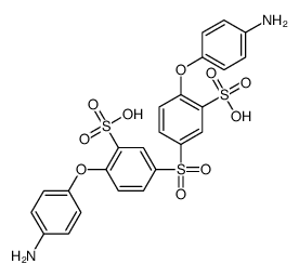 2-(4-aminophenoxy)-5-[4-(4-aminophenoxy)-3-sulfophenyl]sulfonylbenzenesulfonic acid结构式