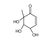 2-Cyclohexen-1-one, 4,5,6-trihydroxy-6-methyl-, (4S,5S,6R)- (9CI) Structure