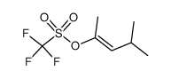 4-Methyl-2-penten-2-yl-triflate Structure