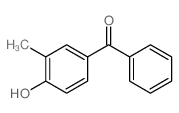 (4-羟基-3-甲基苯基)(苯基)甲酮结构式