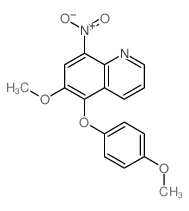 6-methoxy-5-(4-methoxyphenoxy)-8-nitro-quinoline Structure
