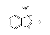 2-chloro-1H-benzoimidazole, sodium salt Structure
