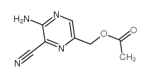 5-乙酰氧基甲基-2-氨基-3-氰基吡嗪结构式