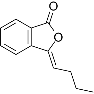 3-正丁烯基苯酞； 3-亚丁基-1(3H)-异苯并呋喃酮结构式