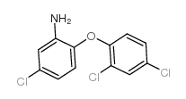 5-氯-2-(2,4-二氯苯氧基)苯胺结构式