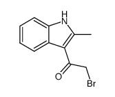2-bromo-1-(2-methyl-indol-3-yl)-ethanone Structure