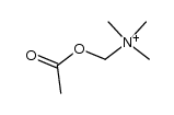 Trimethyl-acetoxymethyl-ammonium Structure