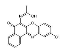 N-(10-chloro-5-oxobenzo[a]phenoxazin-6-yl)acetamide结构式