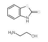 苯并噻唑-2(3H)-硫铜和2-氨基乙醇(1:1)混合物结构式