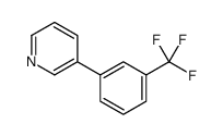 3-[3-(trifluoromethyl)phenyl]pyridine结构式