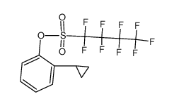1,1,2,2,3,3,4,4,4-Nonafluoro-butane-1-sulfonic acid 2-cyclopropyl-phenyl ester结构式