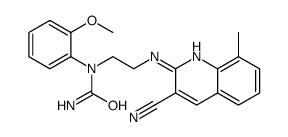 (9CI)-n-[2-[(3-氰基-8-甲基-2-喹啉)氨基]乙基]-n-(2-甲氧基苯基)-脲结构式