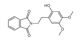 N-(2-hydroxy-4,5-dimethoxy-phenethyl)-phthalimide结构式