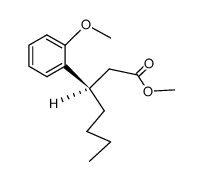 (R)-(-)-3-(o-Anisyl)heptansaeuremethylester结构式