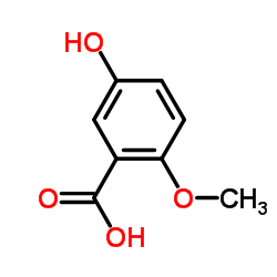 2-甲氧基-5-羟基苯甲酸结构式