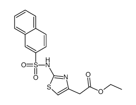 ethyl 2-[2-(naphthalen-2-ylsulfonylamino)-1,3-thiazol-4-yl]acetate Structure