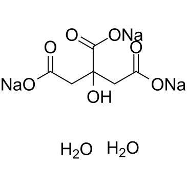 Sodium citrate dihydrate Structure