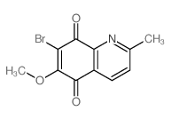 7-Bromo-6-methoxy-2-methyl-5,8-quinolinedione结构式