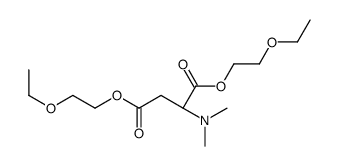 bis(2-ethoxyethyl) (2S)-2-(dimethylamino)butanedioate结构式