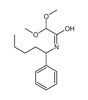 2,2-dimethoxy-N-(1-phenylpentyl)acetamide Structure