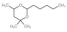 1,3-Dioxane,4,4,6-trimethyl-2-pentyl-结构式