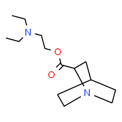 2-Quinuclidinecarboxylic acid 2-(diethylamino)ethyl ester结构式