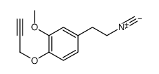 4-(2-isocyanoethyl)-2-methoxy-1-prop-2-ynoxybenzene结构式