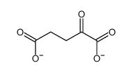 2-oxoglutarate(2-)结构式