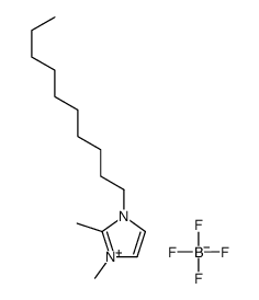 1-decyl-2,3-dimethylimidazolium tetrafluoroborate structure