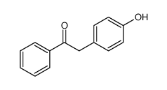 2-(4-hydroxyphenyl)-1-phenylethanone结构式