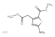 2-氨基-4-(2-甲氧基-2-氧代乙基)噻唑-5-羧酸甲酯盐酸盐结构式