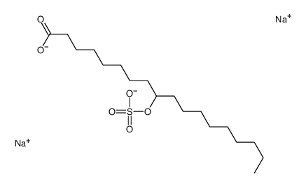 disodium 10-(sulphonatooxy)octadecanoate Structure