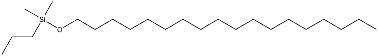 Silane, dimethyl(octadecyloxy)propyl-结构式